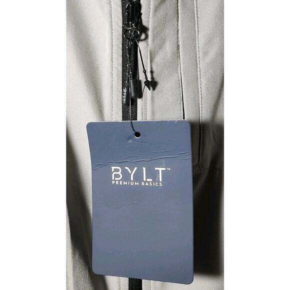 Men's BYLT Premium Swift Gray Jacket Full Zip Running Windbreaker Hooded - XXL - Picture 3 of 10
